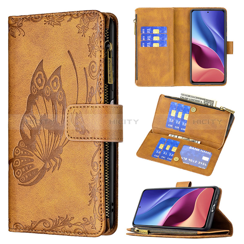 Coque Portefeuille Papillon Livre Cuir Etui Clapet B03F pour Xiaomi Mi 11i 5G Plus