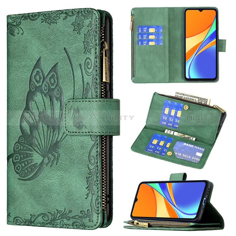 Coque Portefeuille Papillon Livre Cuir Etui Clapet B03F pour Xiaomi POCO C3 Plus