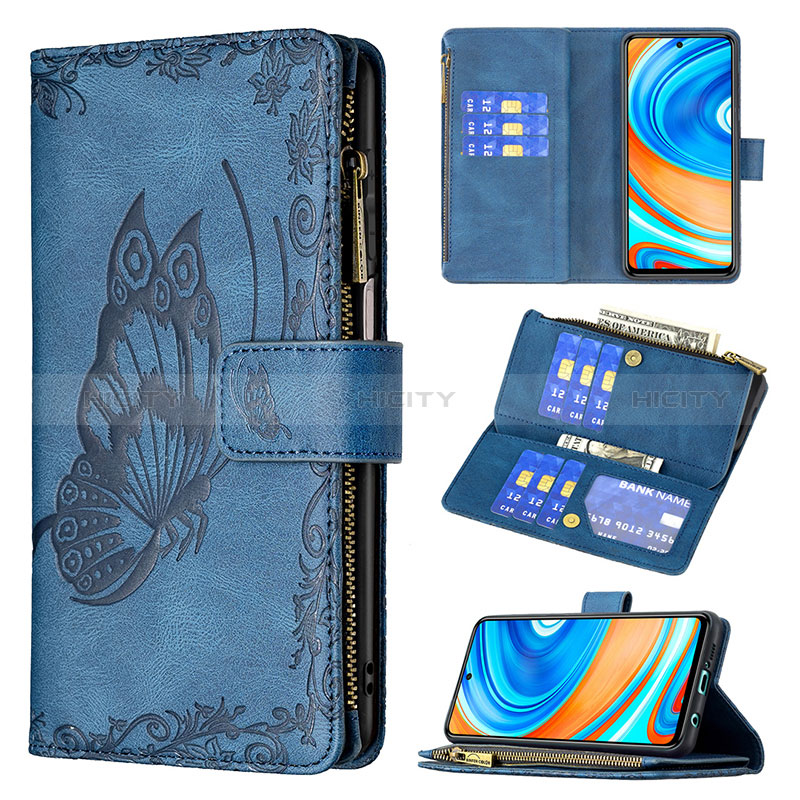 Coque Portefeuille Papillon Livre Cuir Etui Clapet B03F pour Xiaomi Poco M2 Pro Plus