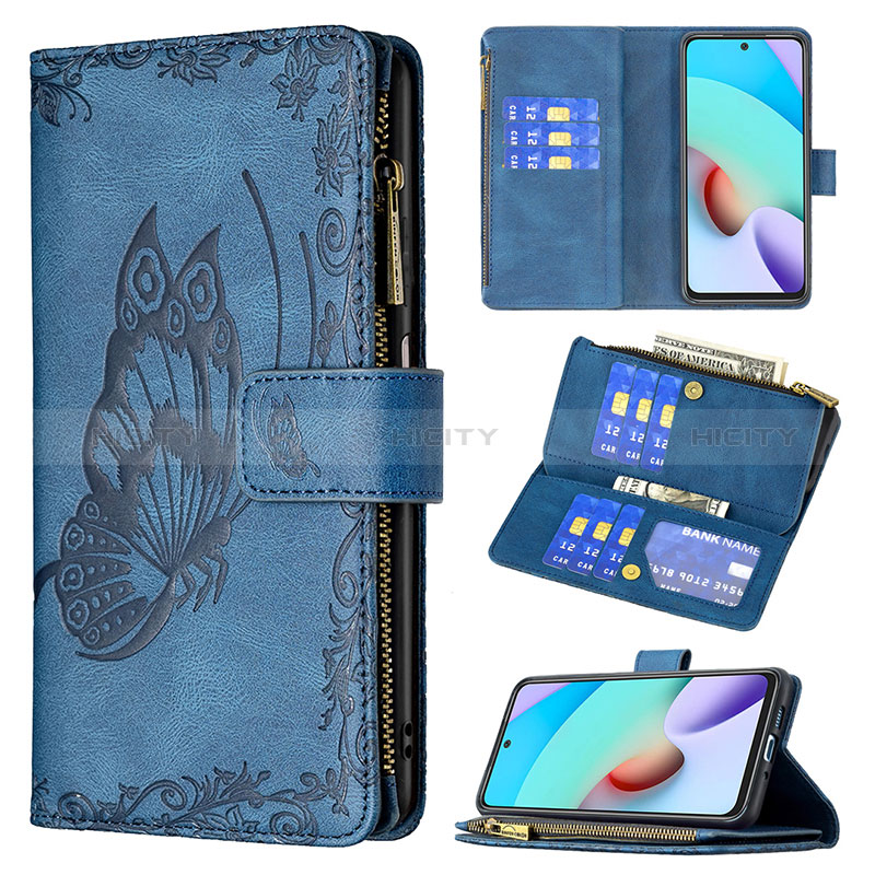 Coque Portefeuille Papillon Livre Cuir Etui Clapet B03F pour Xiaomi Redmi 10 (2022) Plus