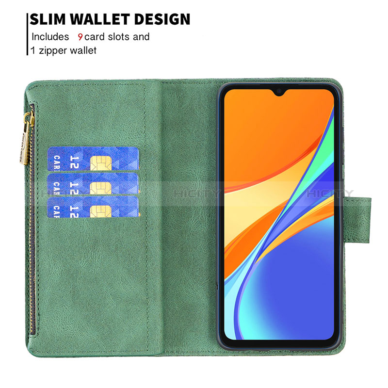 Coque Portefeuille Papillon Livre Cuir Etui Clapet B03F pour Xiaomi Redmi 9 India Plus