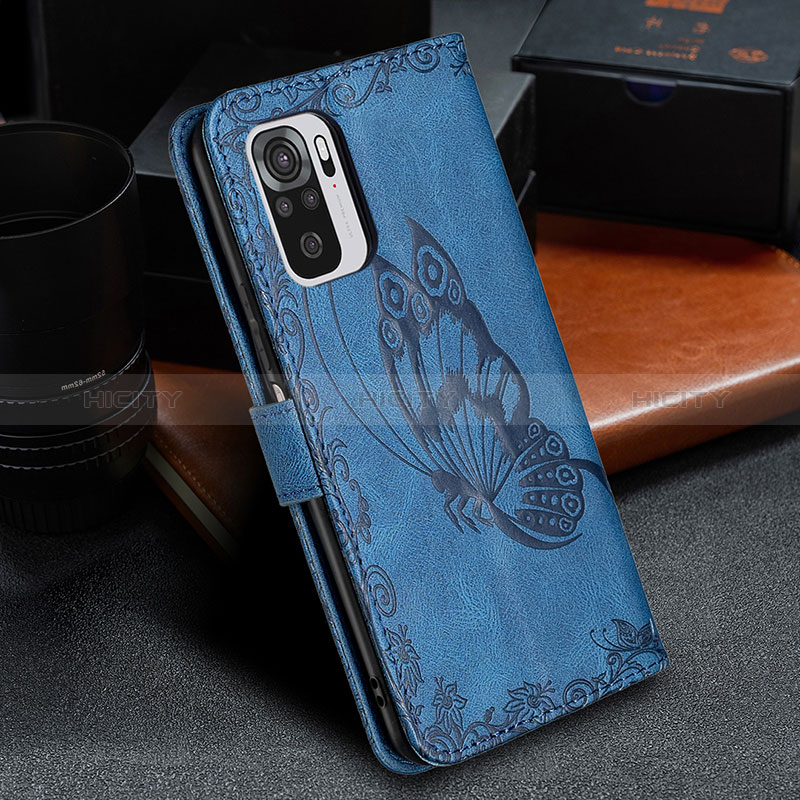 Coque Portefeuille Papillon Livre Cuir Etui Clapet B03F pour Xiaomi Redmi Note 10 4G Plus