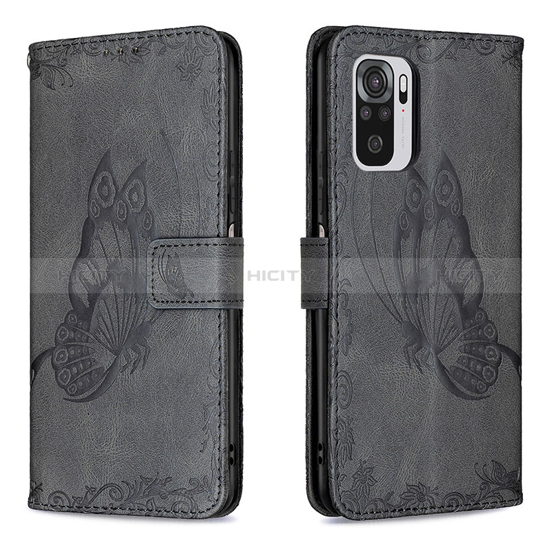 Coque Portefeuille Papillon Livre Cuir Etui Clapet B03F pour Xiaomi Redmi Note 10 4G Plus