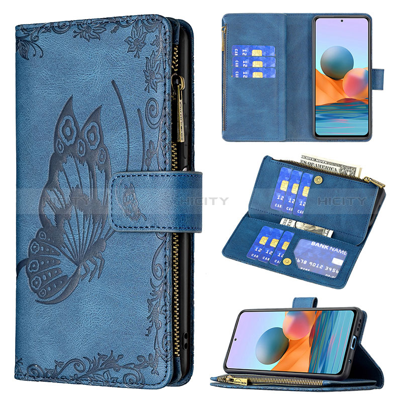 Coque Portefeuille Papillon Livre Cuir Etui Clapet B03F pour Xiaomi Redmi Note 10 Pro 4G Plus