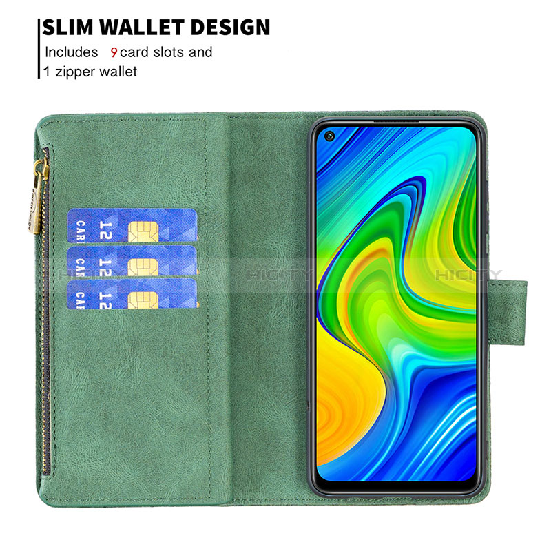 Coque Portefeuille Papillon Livre Cuir Etui Clapet B03F pour Xiaomi Redmi Note 9 Plus