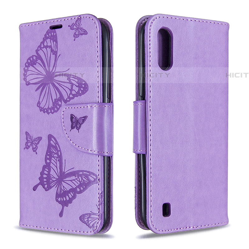 Coque Portefeuille Papillon Livre Cuir Etui Clapet B13F pour Samsung Galaxy A01 SM-A015 Plus