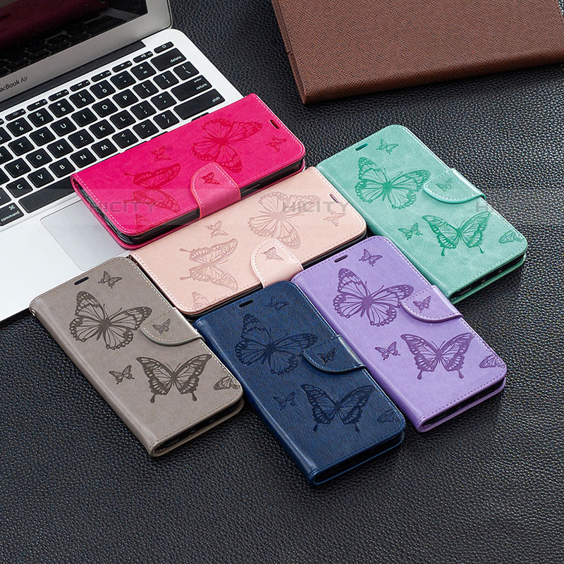 Coque Portefeuille Papillon Livre Cuir Etui Clapet B13F pour Samsung Galaxy S21 5G Plus