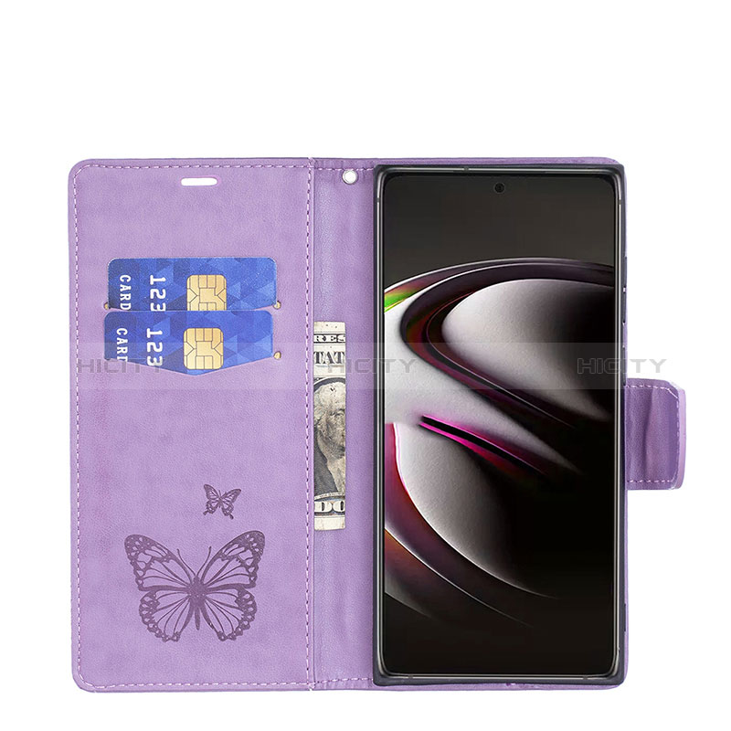 Coque Portefeuille Papillon Livre Cuir Etui Clapet B13F pour Samsung Galaxy S24 Ultra 5G Plus