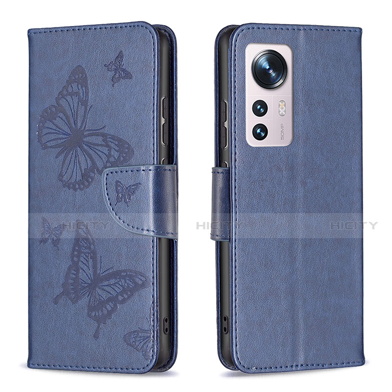 Coque Portefeuille Papillon Livre Cuir Etui Clapet B13F pour Xiaomi Mi 12 5G Plus