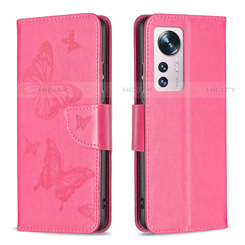 Coque Portefeuille Papillon Livre Cuir Etui Clapet B13F pour Xiaomi Mi 12 Pro 5G Plus