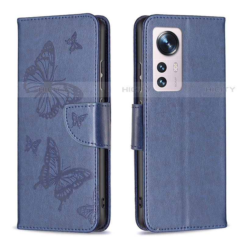 Coque Portefeuille Papillon Livre Cuir Etui Clapet B13F pour Xiaomi Mi 12S 5G Plus