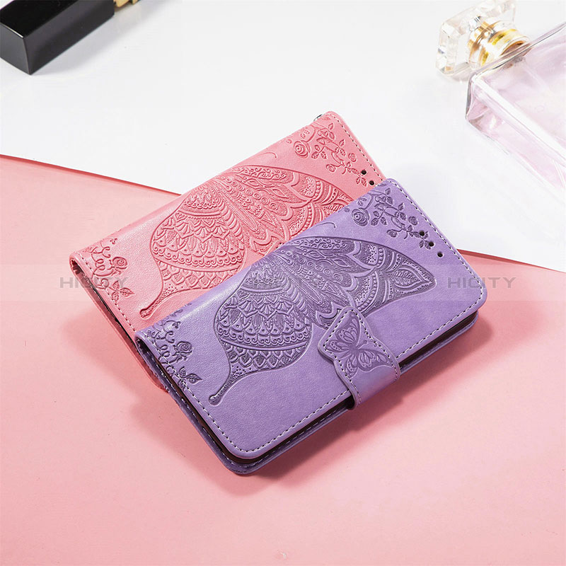 Coque Portefeuille Papillon Livre Cuir Etui Clapet L01 pour Xiaomi Redmi 12C 4G Plus