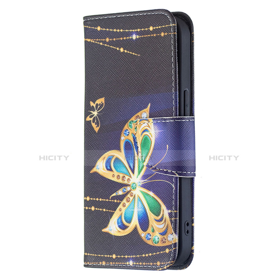 Coque Portefeuille Papillon Livre Cuir Etui Clapet L07 pour Apple iPhone 14 Plus Mixte Plus