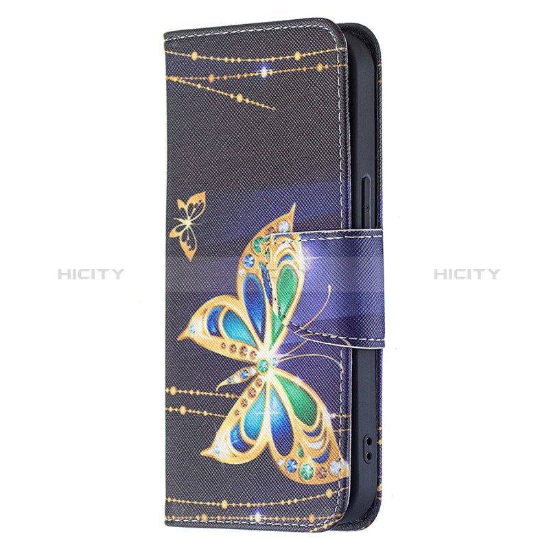 Coque Portefeuille Papillon Livre Cuir Etui Clapet L07 pour Apple iPhone 15 Mixte Plus