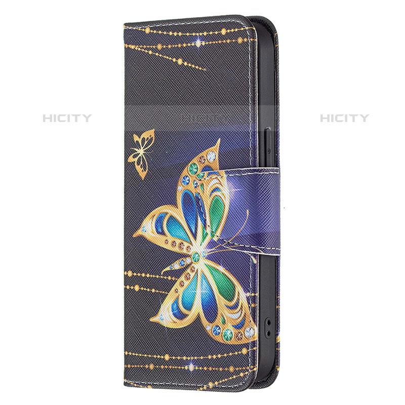 Coque Portefeuille Papillon Livre Cuir Etui Clapet L07 pour Apple iPhone 15 Pro Max Mixte Plus