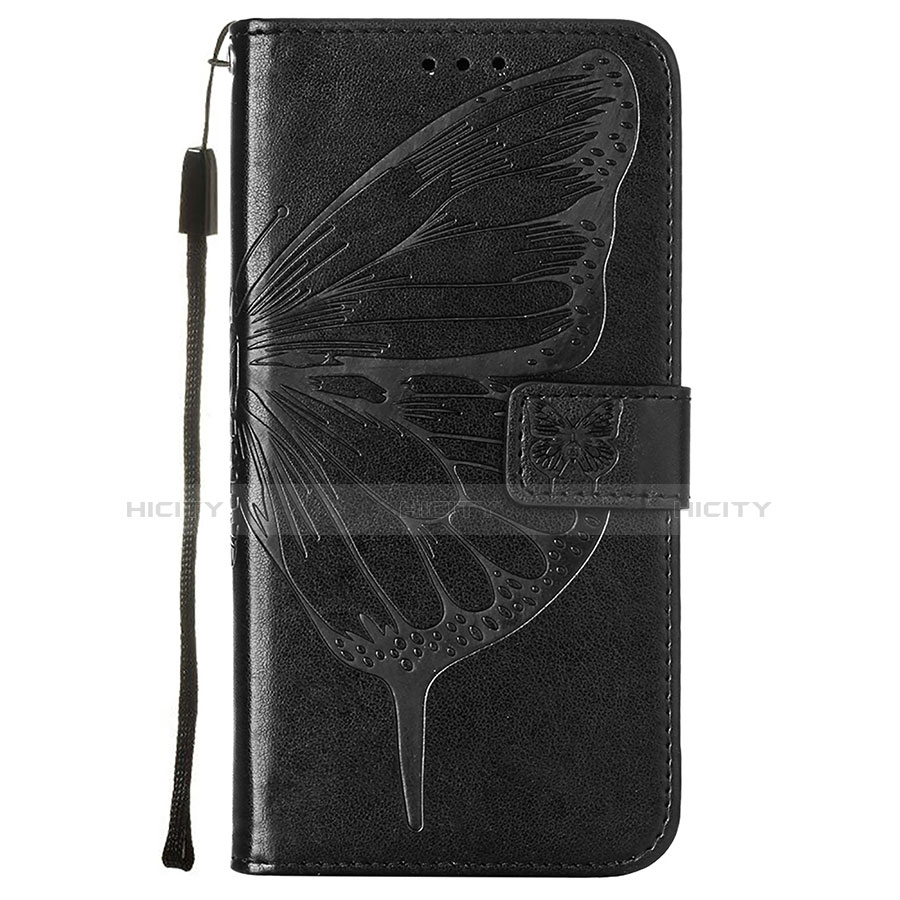 Coque Portefeuille Papillon Livre Cuir Etui Clapet L10 pour Apple iPhone 13 Noir Plus