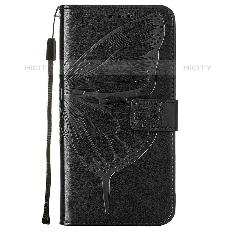 Coque Portefeuille Papillon Livre Cuir Etui Clapet L10 pour Apple iPhone 16 Pro Noir Plus