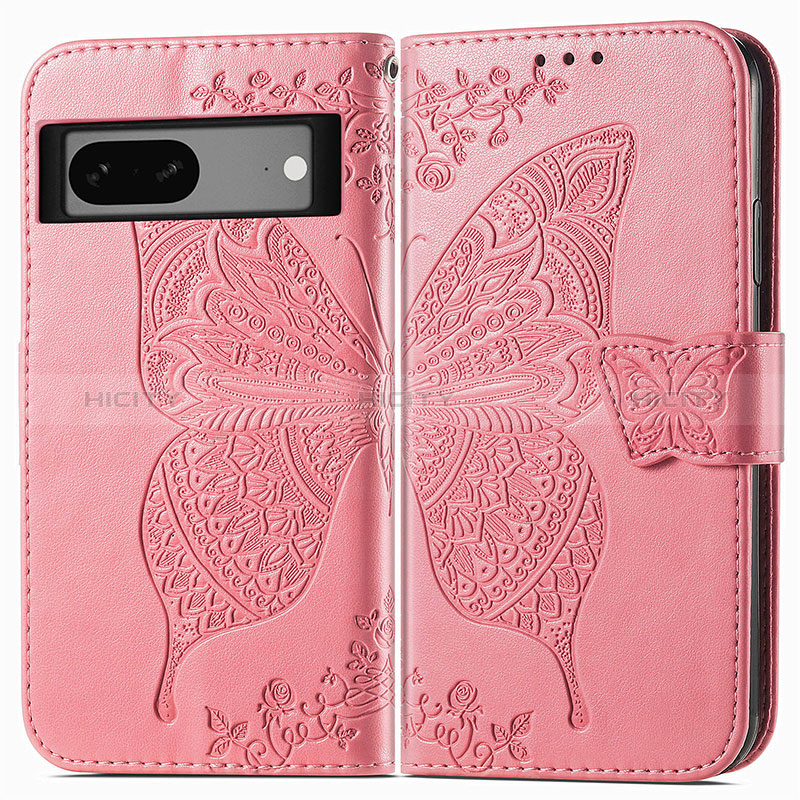 Coque Portefeuille Papillon Livre Cuir Etui Clapet pour Google Pixel 7 5G Plus