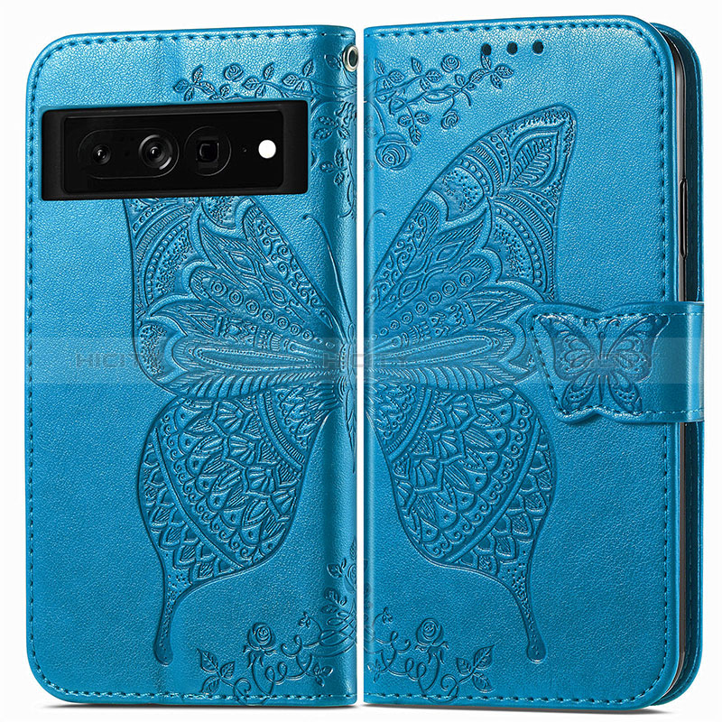 Coque Portefeuille Papillon Livre Cuir Etui Clapet pour Google Pixel 7 Pro 5G Plus