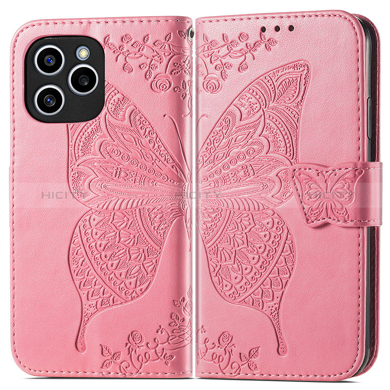 Coque Portefeuille Papillon Livre Cuir Etui Clapet pour Huawei Honor 60 SE 5G Plus