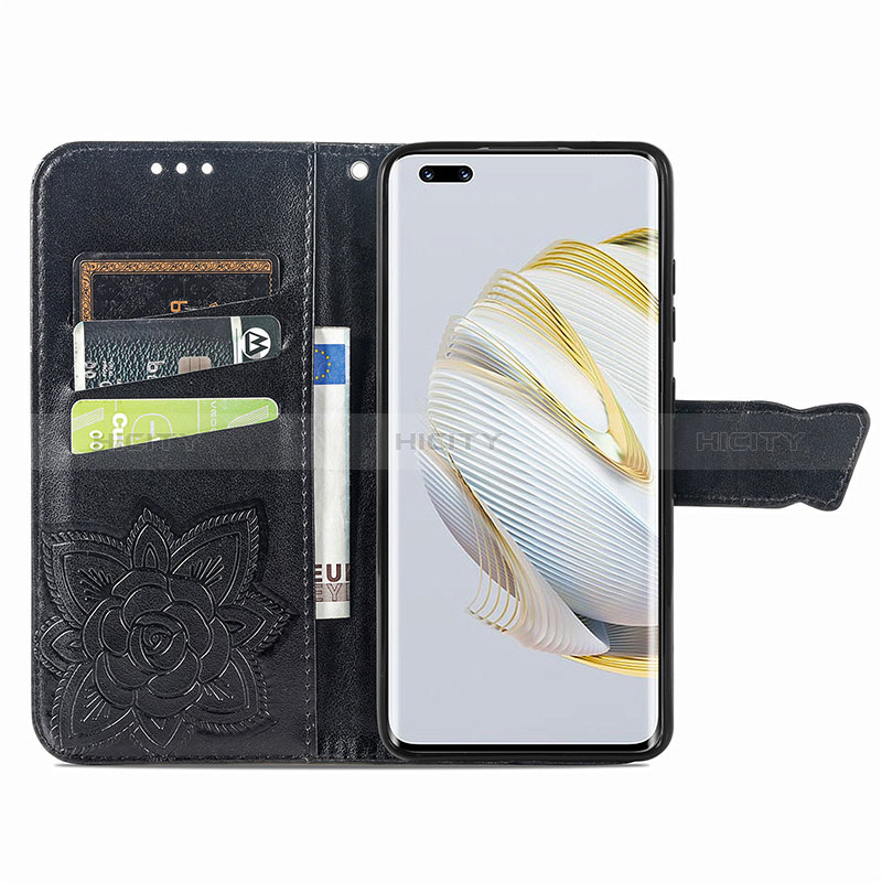 Coque Portefeuille Papillon Livre Cuir Etui Clapet pour Huawei Nova 10 Pro Plus