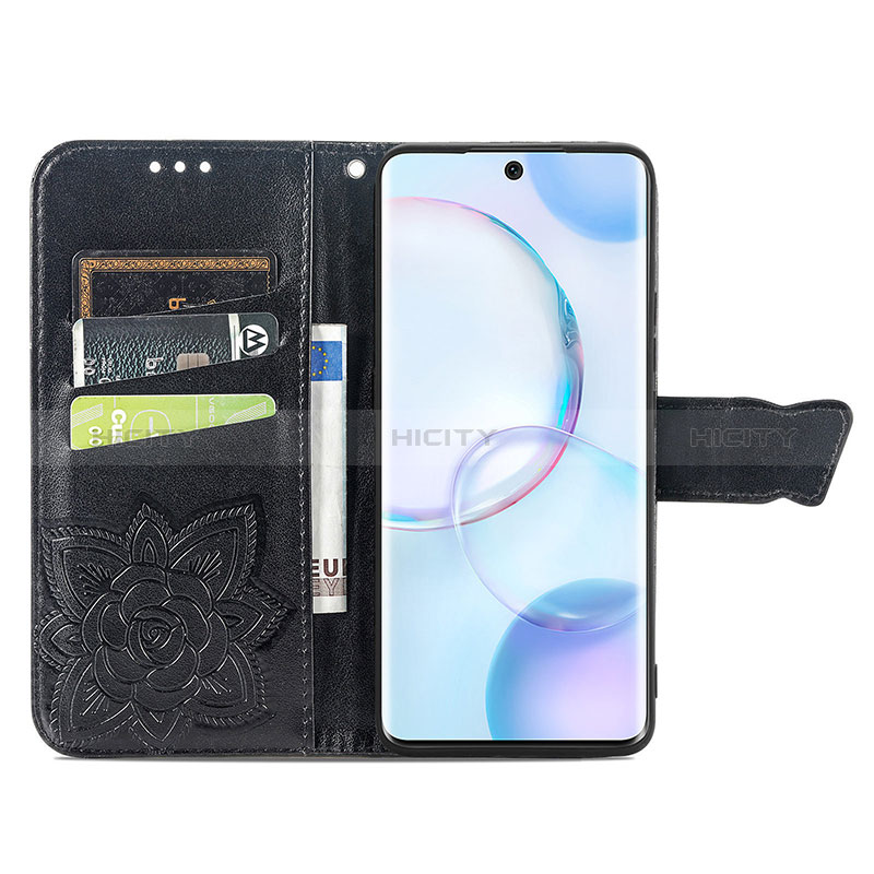 Coque Portefeuille Papillon Livre Cuir Etui Clapet pour Huawei Nova 9 Plus