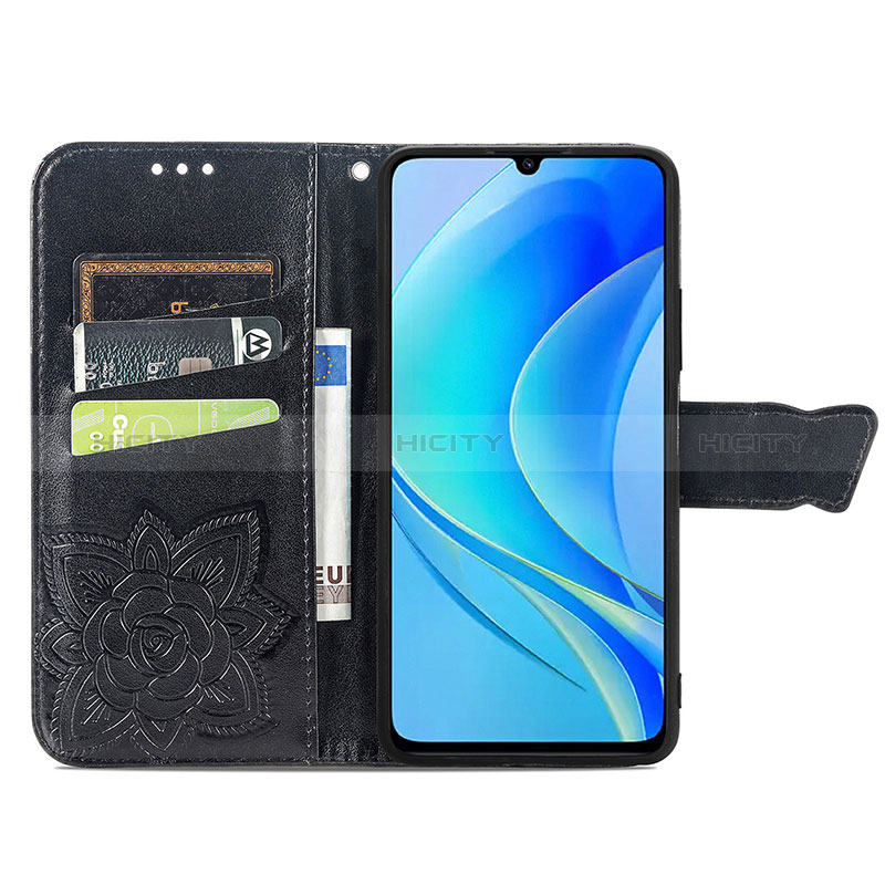 Coque Portefeuille Papillon Livre Cuir Etui Clapet pour Huawei Nova Y70 Plus