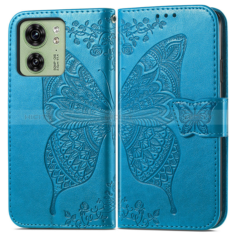 Coque Portefeuille Papillon Livre Cuir Etui Clapet pour Motorola Moto Edge (2023) 5G Plus