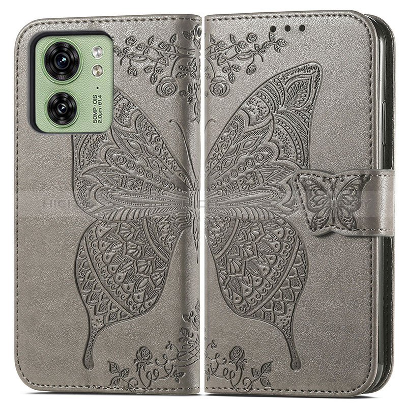 Coque Portefeuille Papillon Livre Cuir Etui Clapet pour Motorola Moto Edge (2023) 5G Plus