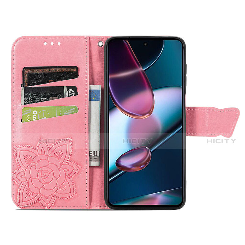 Coque Portefeuille Papillon Livre Cuir Etui Clapet pour Motorola Moto Edge 30 Pro 5G Plus