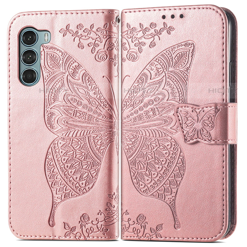 Coque Portefeuille Papillon Livre Cuir Etui Clapet pour Motorola Moto Edge S30 5G Plus