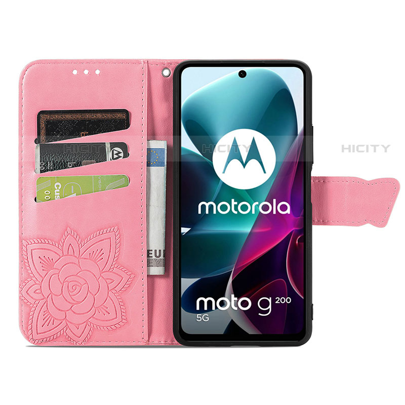 Coque Portefeuille Papillon Livre Cuir Etui Clapet pour Motorola Moto Edge S30 5G Plus