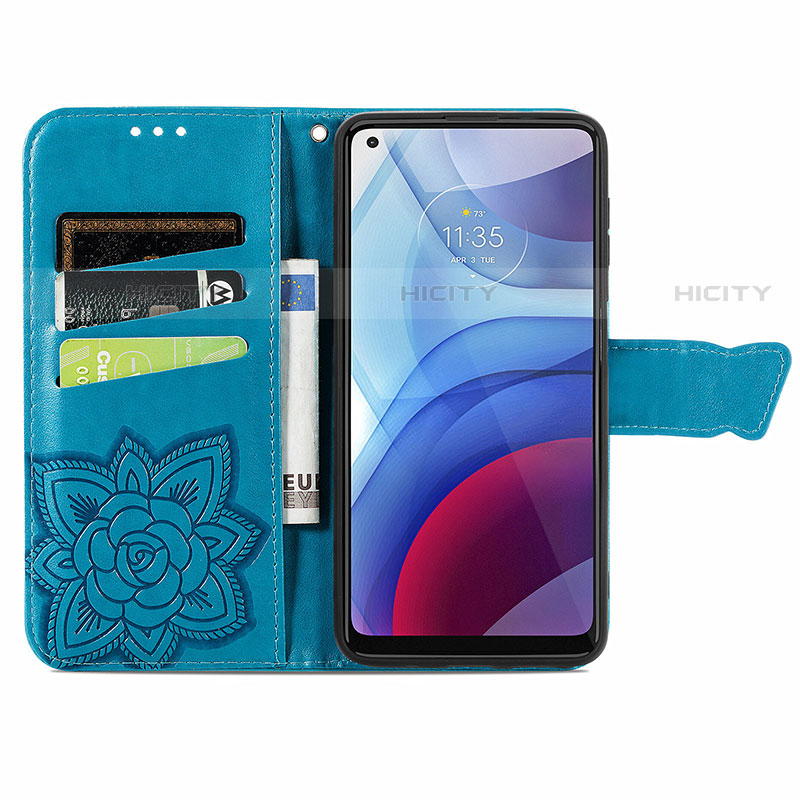 Coque Portefeuille Papillon Livre Cuir Etui Clapet pour Motorola Moto G Power (2021) Plus