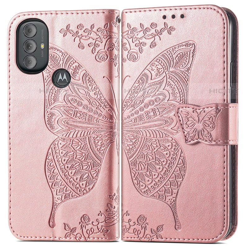 Coque Portefeuille Papillon Livre Cuir Etui Clapet pour Motorola Moto G Power (2022) Plus