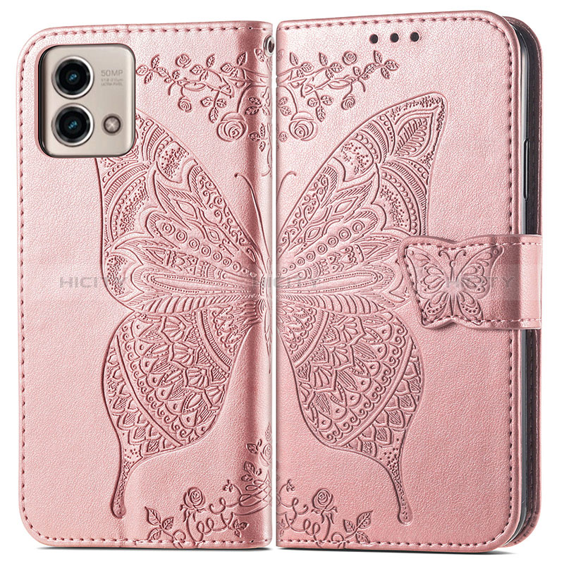 Coque Portefeuille Papillon Livre Cuir Etui Clapet pour Motorola Moto G Stylus (2023) 4G Plus