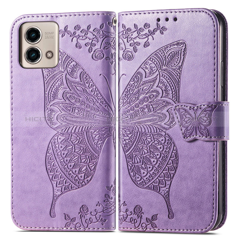 Coque Portefeuille Papillon Livre Cuir Etui Clapet pour Motorola Moto G Stylus (2023) 4G Plus