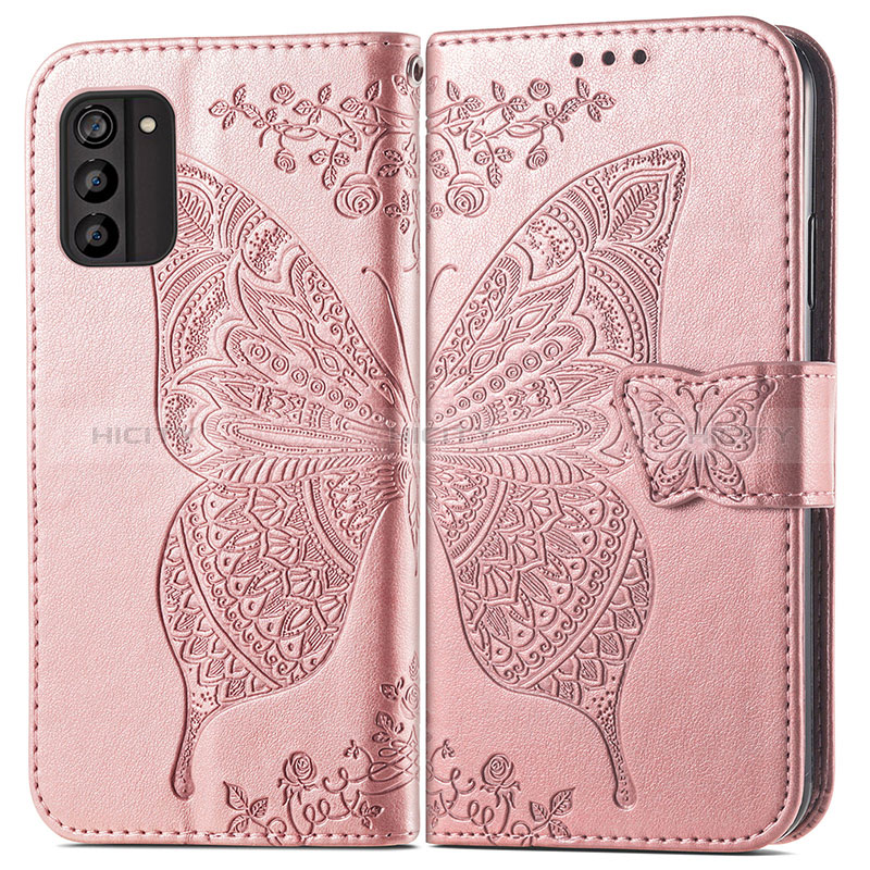 Coque Portefeuille Papillon Livre Cuir Etui Clapet pour Nokia G100 Plus