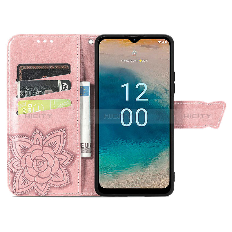 Coque Portefeuille Papillon Livre Cuir Etui Clapet pour Nokia G22 Plus