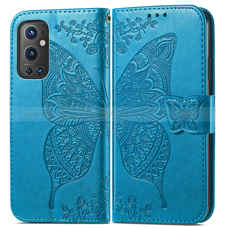 Coque Portefeuille Papillon Livre Cuir Etui Clapet pour OnePlus 9 Pro 5G Plus