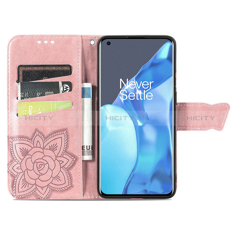 Coque Portefeuille Papillon Livre Cuir Etui Clapet pour OnePlus 9 Pro 5G Plus