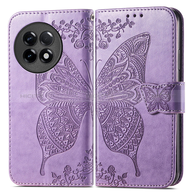 Coque Portefeuille Papillon Livre Cuir Etui Clapet pour OnePlus Ace 2 Pro 5G Plus