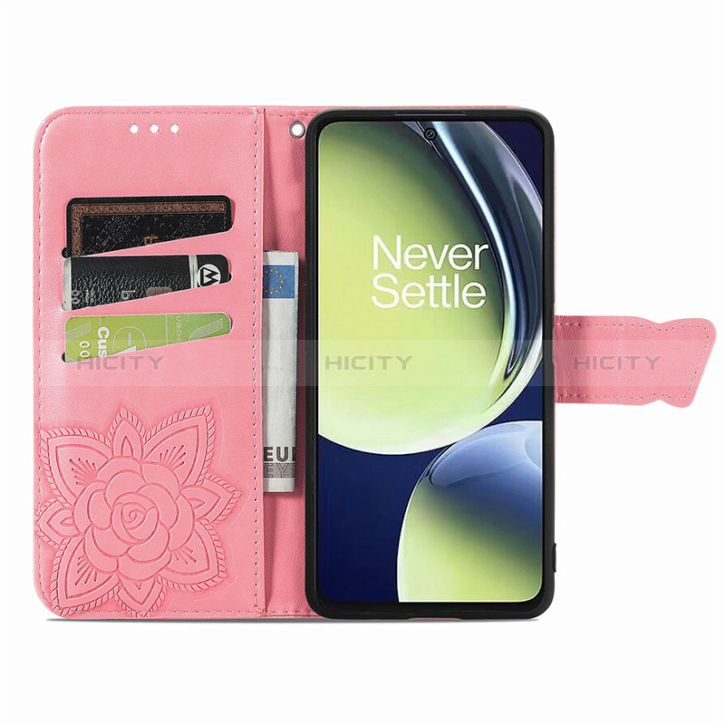 Coque Portefeuille Papillon Livre Cuir Etui Clapet pour OnePlus Nord CE 3 Lite 5G Plus