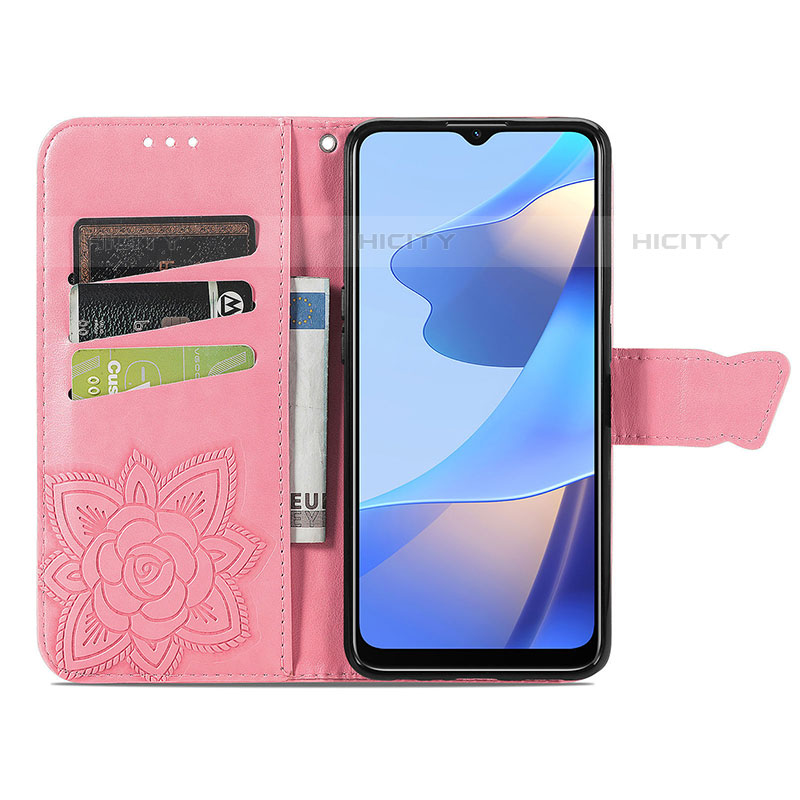 Coque Portefeuille Papillon Livre Cuir Etui Clapet pour Oppo A54s Plus