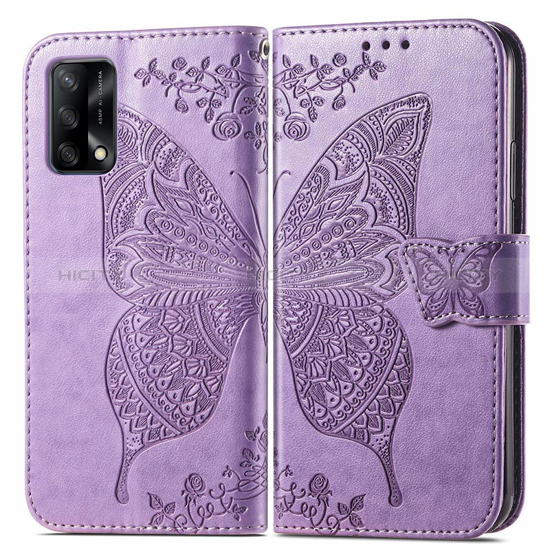 Coque Portefeuille Papillon Livre Cuir Etui Clapet pour Oppo A95 4G Plus