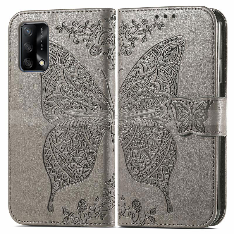 Coque Portefeuille Papillon Livre Cuir Etui Clapet pour Oppo F19 Plus