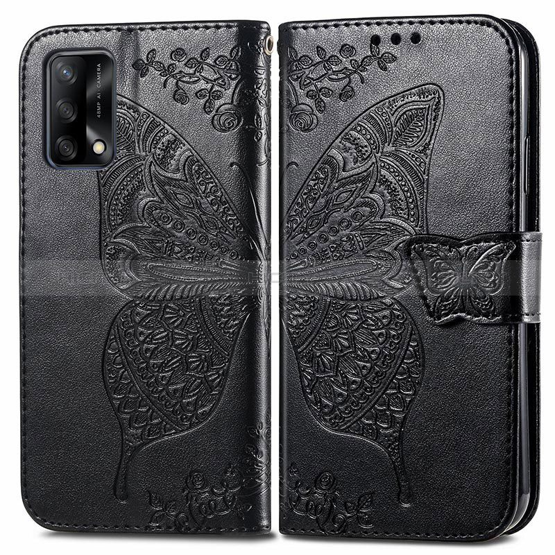 Coque Portefeuille Papillon Livre Cuir Etui Clapet pour Oppo F19s Plus