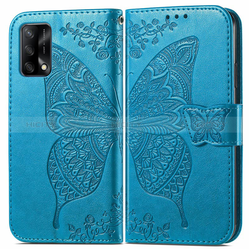 Coque Portefeuille Papillon Livre Cuir Etui Clapet pour Oppo F19s Plus