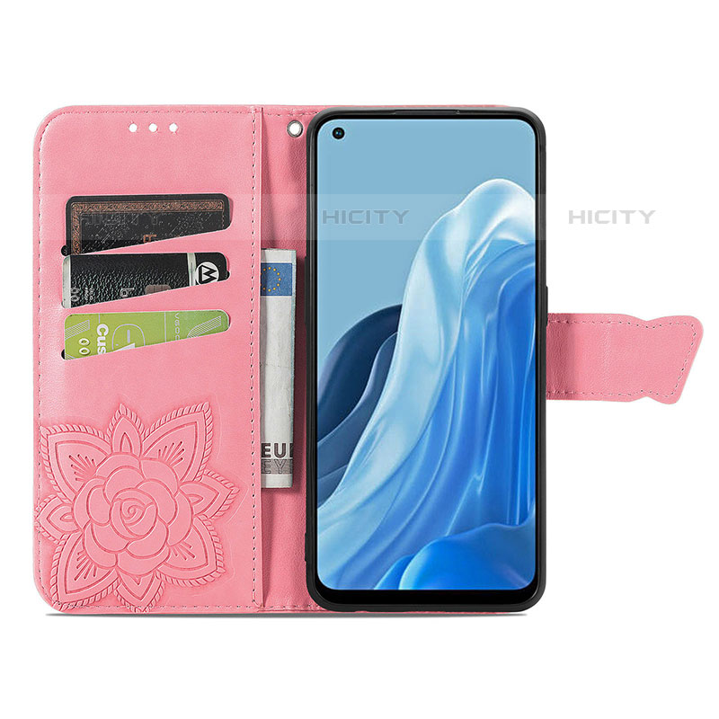 Coque Portefeuille Papillon Livre Cuir Etui Clapet pour Oppo F21 Pro 4G Plus