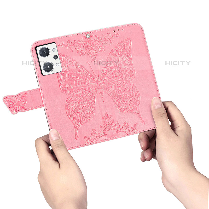 Coque Portefeuille Papillon Livre Cuir Etui Clapet pour Oppo Reno7 A Plus