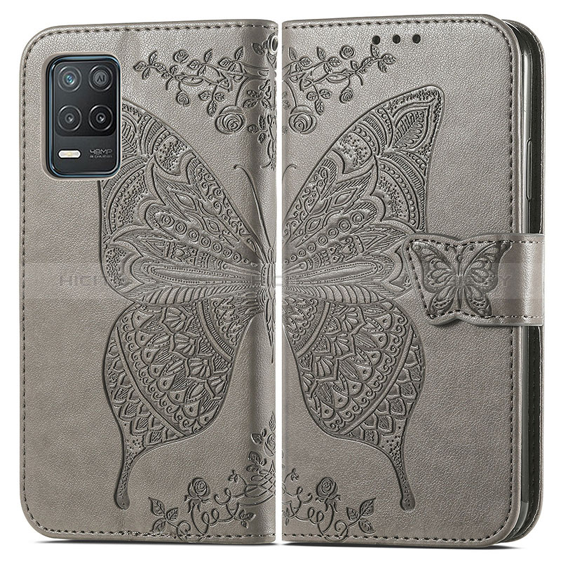 Coque Portefeuille Papillon Livre Cuir Etui Clapet pour Realme 8 5G Plus